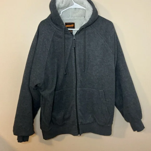 Avia Men's Charcoal Zip-Up Sweater - Picture 1 of 3